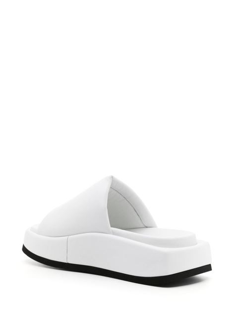 Ciabatte Mia con plateau in bianco - donna THE ATTICO | 242WS796L001001